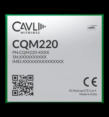 CQM220 5G RedCap IoT Module with LTE fallback and 3GPP Release 17 LGA
